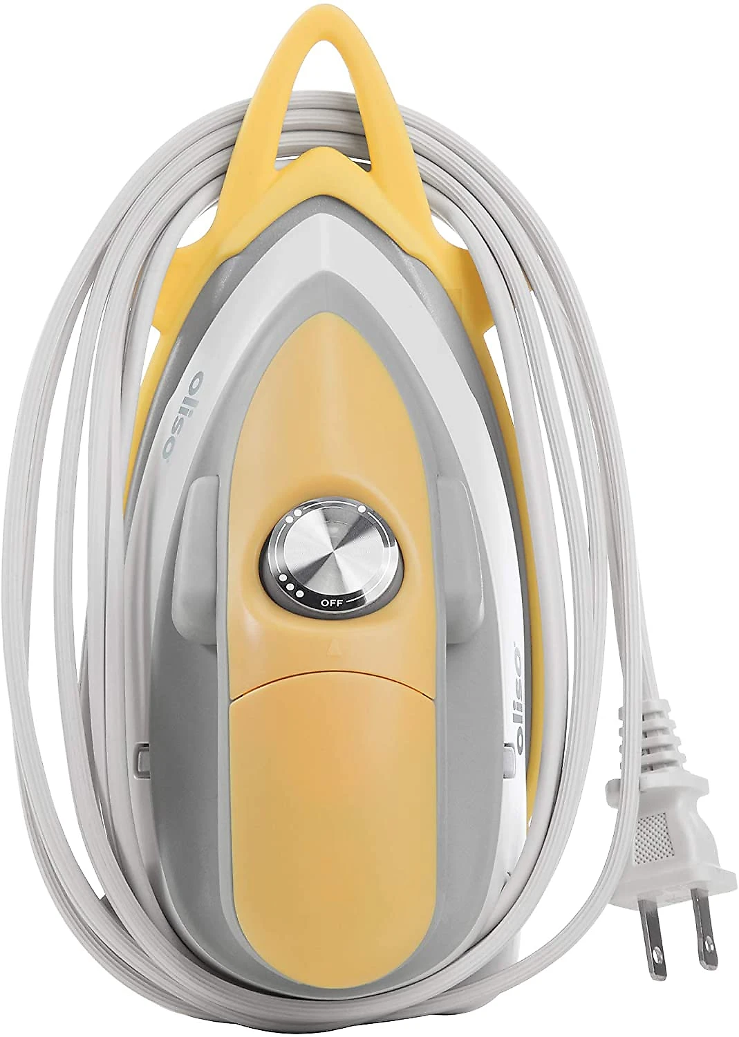 Oliso M2 Mini Ferro de Passar á Vapor Aço Inoxidável 10 00W110W Amarelo