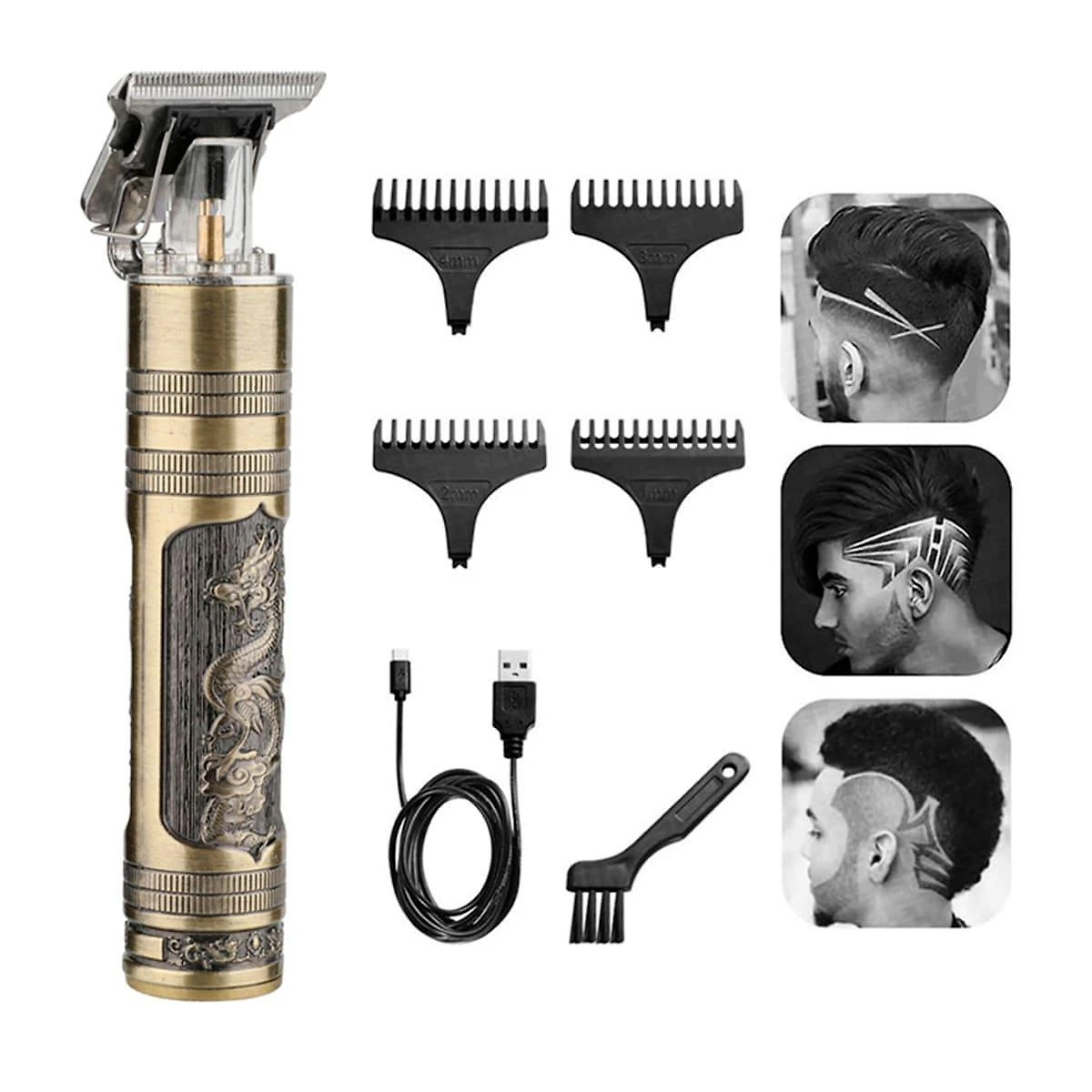 Miniatura Maquininha Cortar Cabelo Barba Profissional Afiada