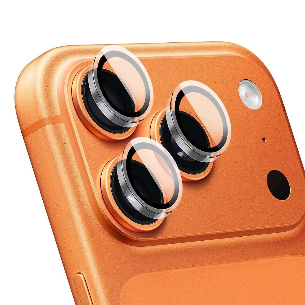Protetor de Lente para iPhone 17 Pro - Survivor - Transparente com molde aplicador - Frame para câmera - Gshield