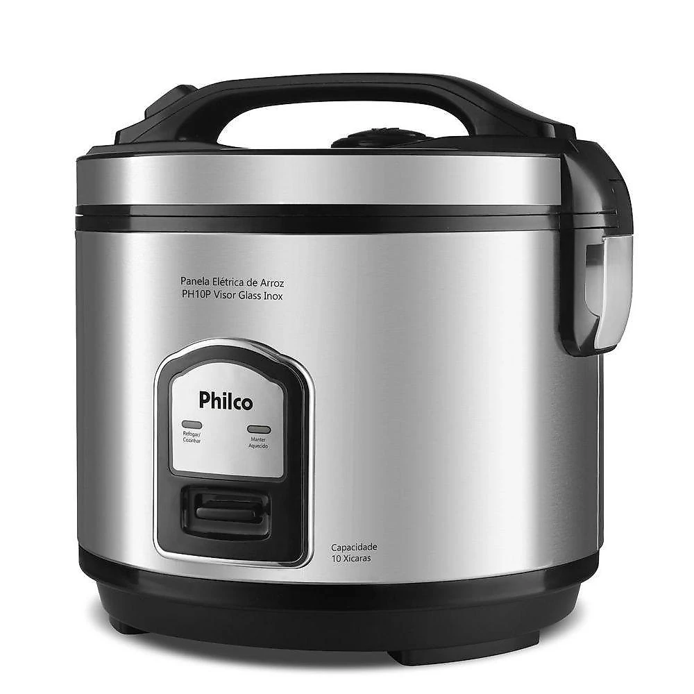 Panela De Arroz Elétrica Philco Inox 10 Xícaras PH10P 220V