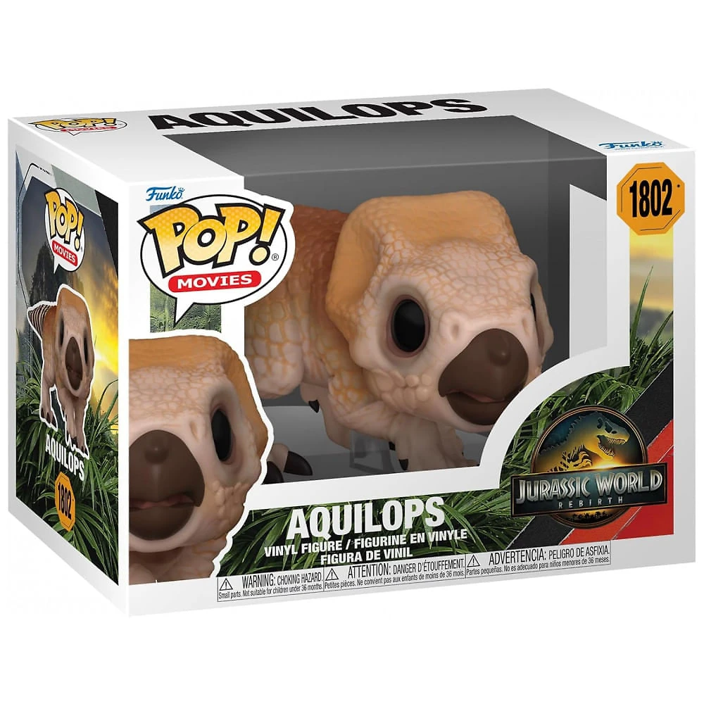Funko Pop! Aquilops Jurassic World Rebirth Multicolorido figura em vinil colecionável 6,4 cm