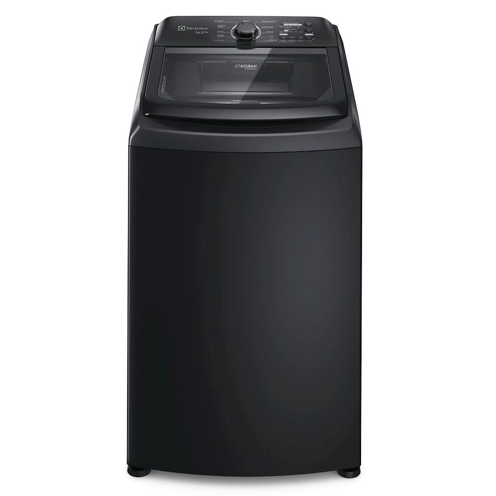 Máquina de Lavar Electrolux 14,5kg Efficient Preta com Cesto Inox, Jet&Clean e Ultra Filter​ (LEP15) - 127V