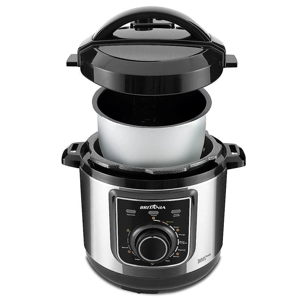 Panela De Pressão Britânia BPP01PI Multifuncional 3L 220V