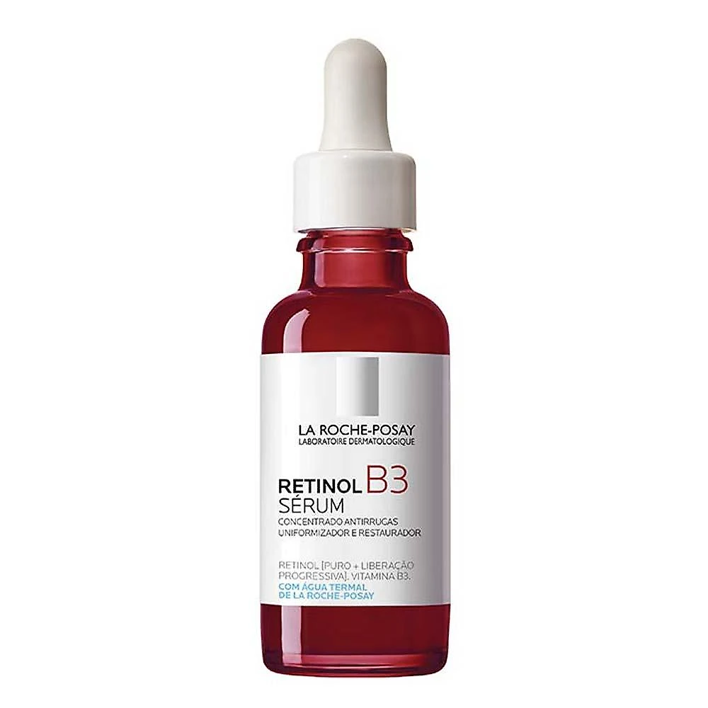 Sérum facial antirrugas com vitamina b3 e retinol puro la roche-posay retinol b3 30ml