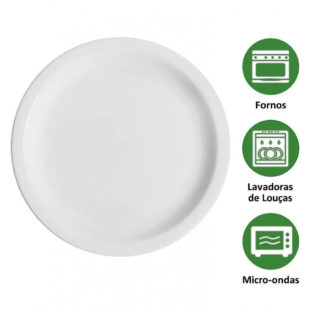 Kit 2 Pratos De Mesa Porcelana Iguaçu Almoço Jantar Germer