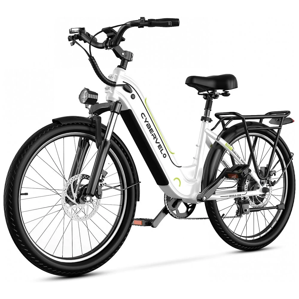 Miniatura Bicicleta Elétrica Cybervelo 1000 Peak para Adultos, Autonomia de até 80 Milhas com Bateria Removível, E-Bike Elétrica de 26 Polegadas com 7 Velocidad