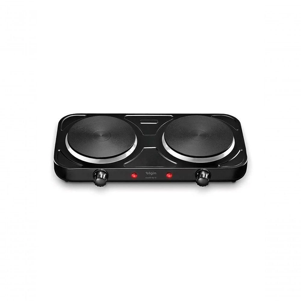 Fogao Cooktop Eletrico Portatil Elgin Fog10 2 Bocas 110V
