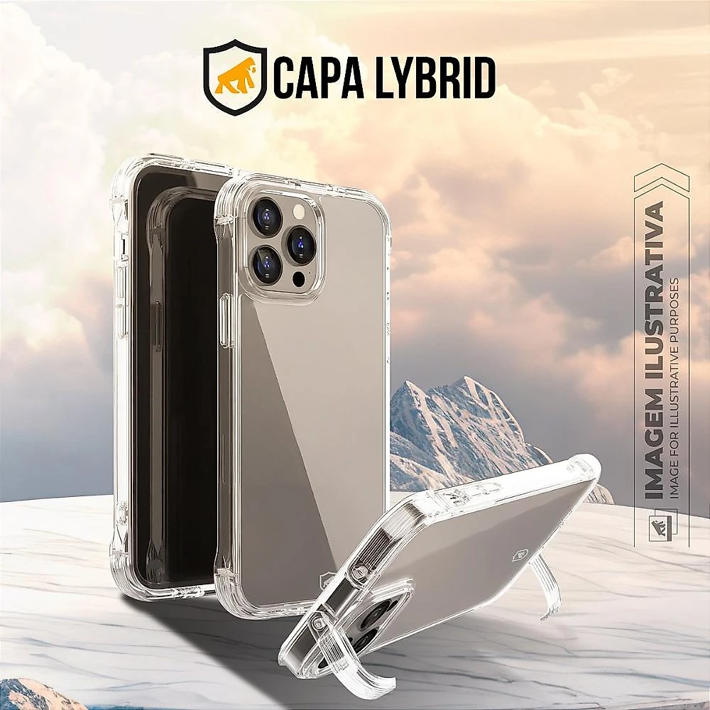 Capa case capinha para iPhone 16E - Lybrid - Transparente - Gshield