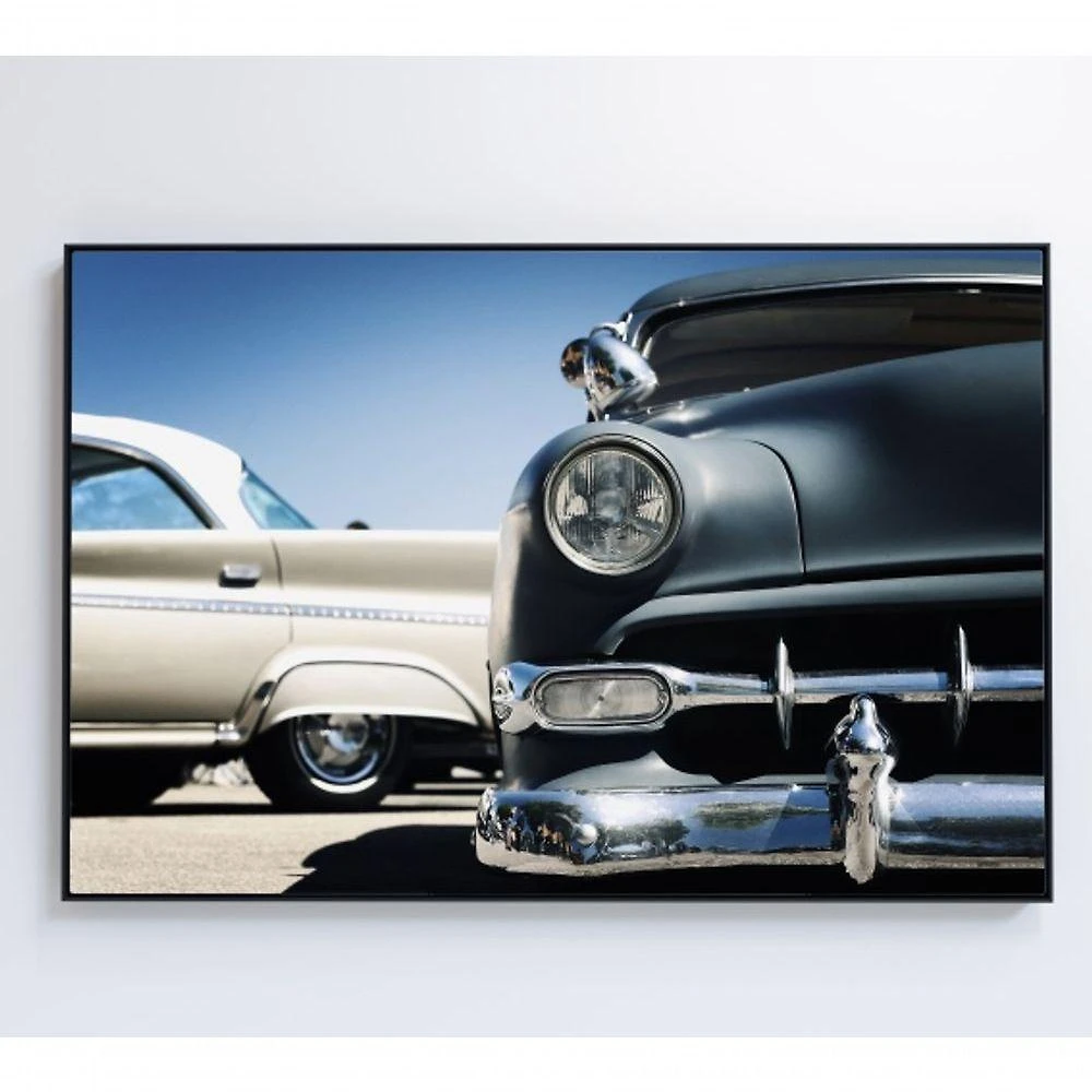 Quadro Carros Clássicos 90x60 Cm Adesivo Fotográfico