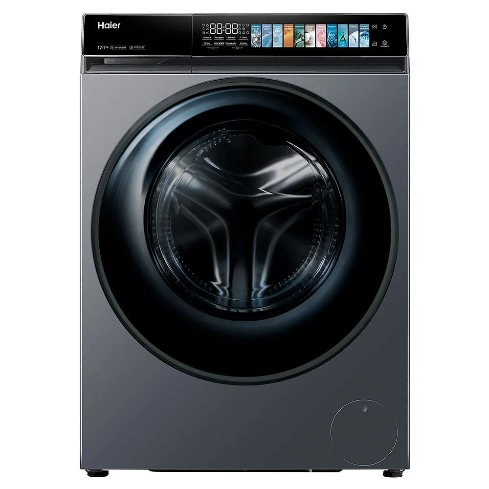 Lava & Seca 12 Kg Haier X-Series X7 Cinza com Capacidade de Secagem 7 Kg e Essence Wash - HWD120-BP14367S8
