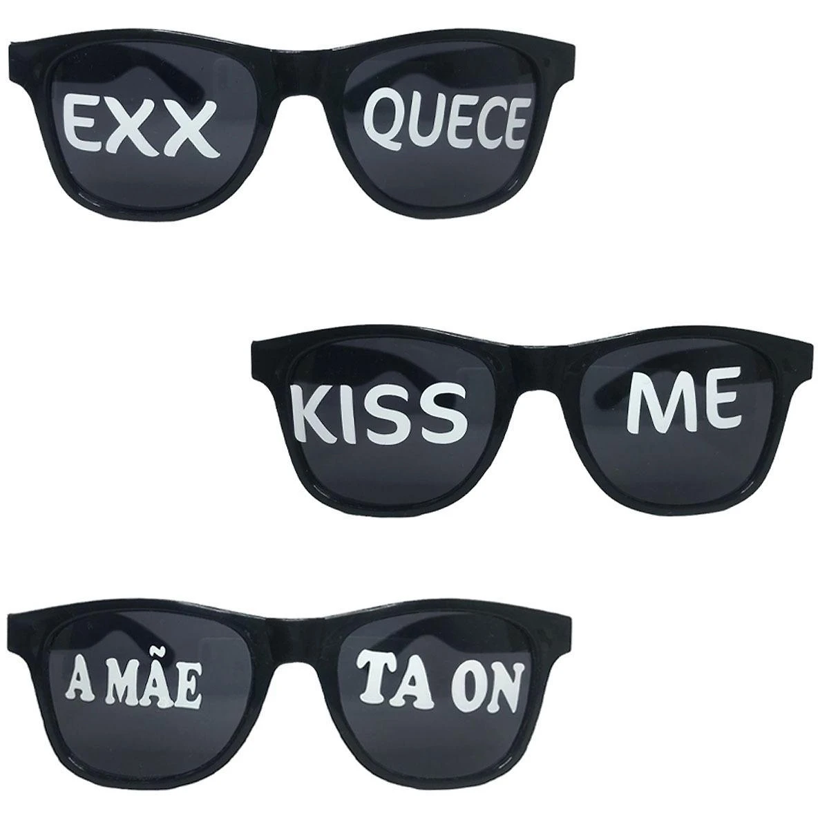 Miniatura Kit 10 Oculos Frases Divertidas Sortidas Festa Balada