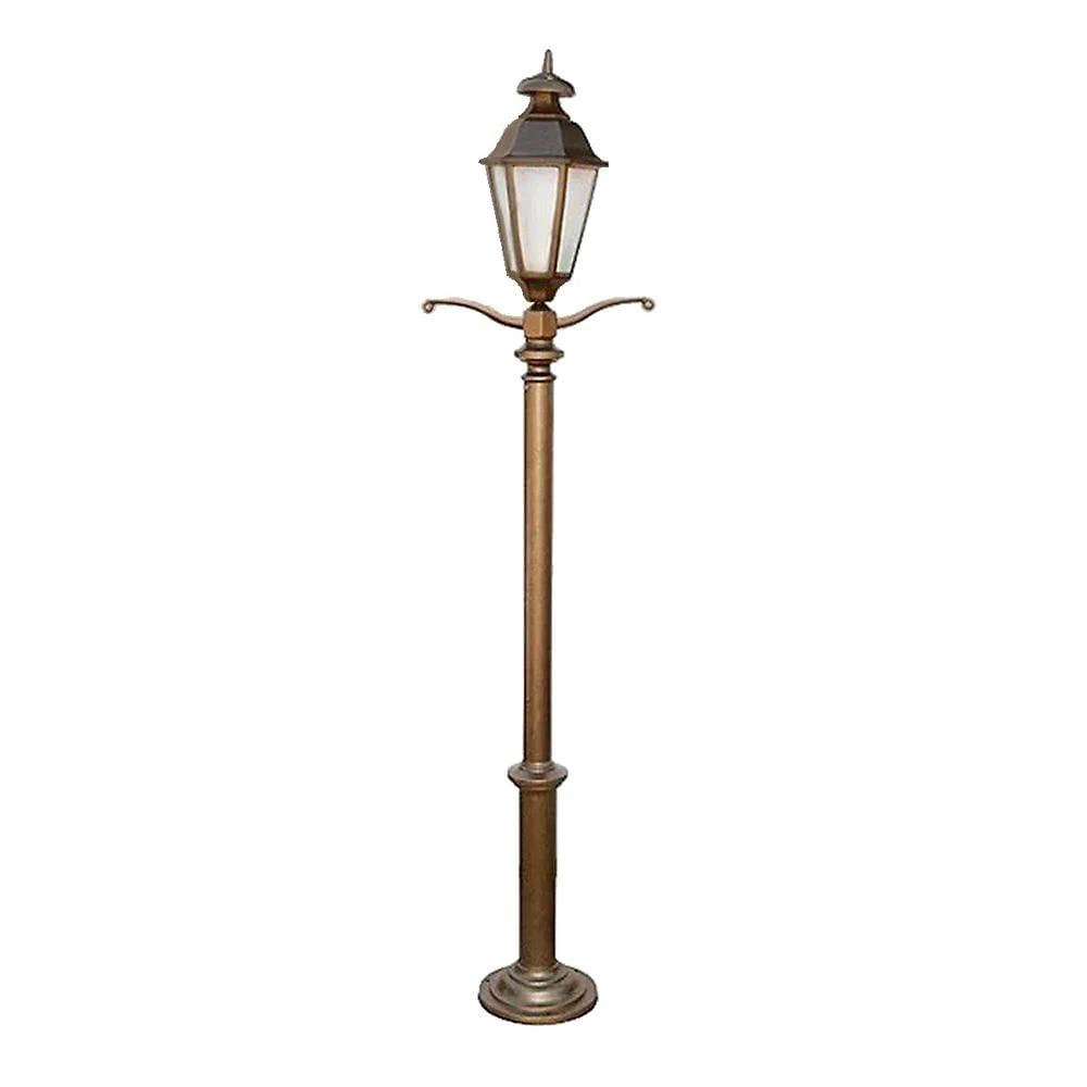 Poste para Jardim Colonial Londres de Alumínio com Luminária 2,49m Preto