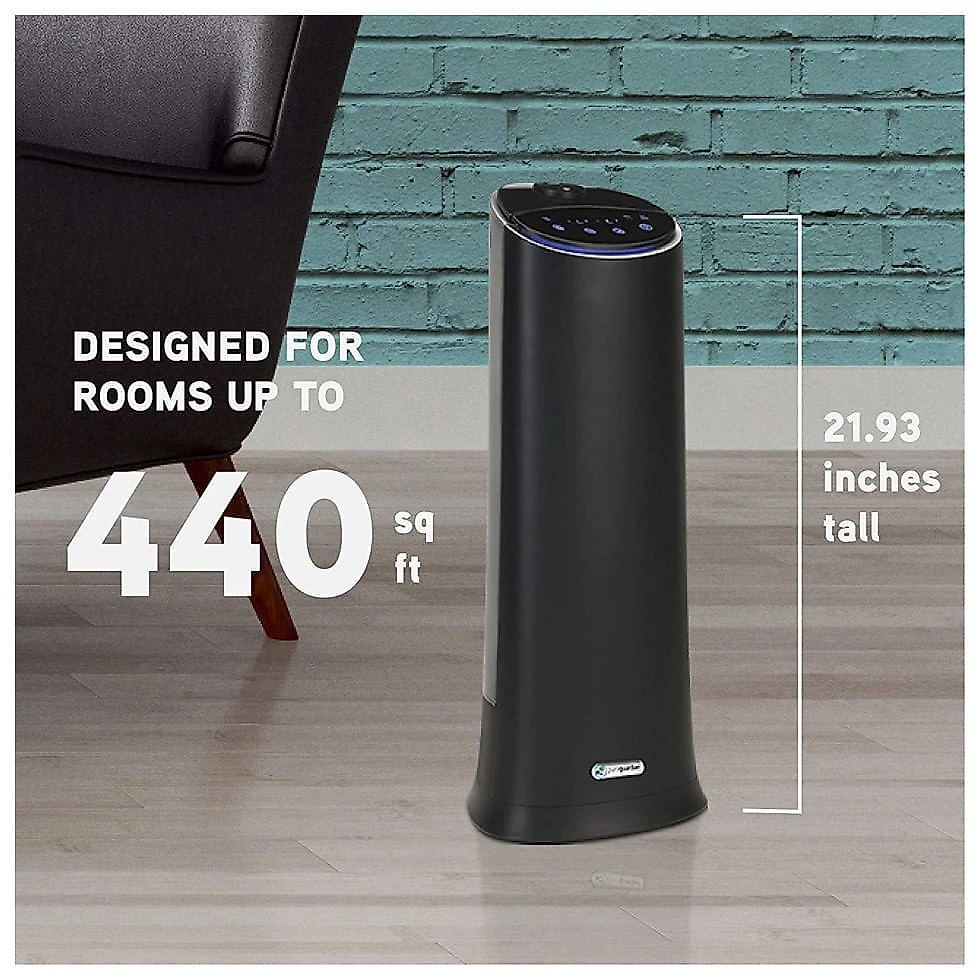 Umidificador de Ar 5,6 Litros com Névoa Fria 100 Horas de Execução, Cobertura 40 m2, 110V PureGuardian, Preto 110v