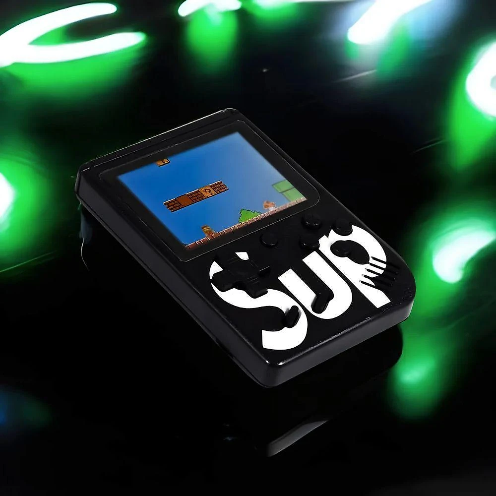 Mini Game Portátil Retrô Sup Console com 500 Jogos Tela LCD 3 Pol Saída AV para TV
