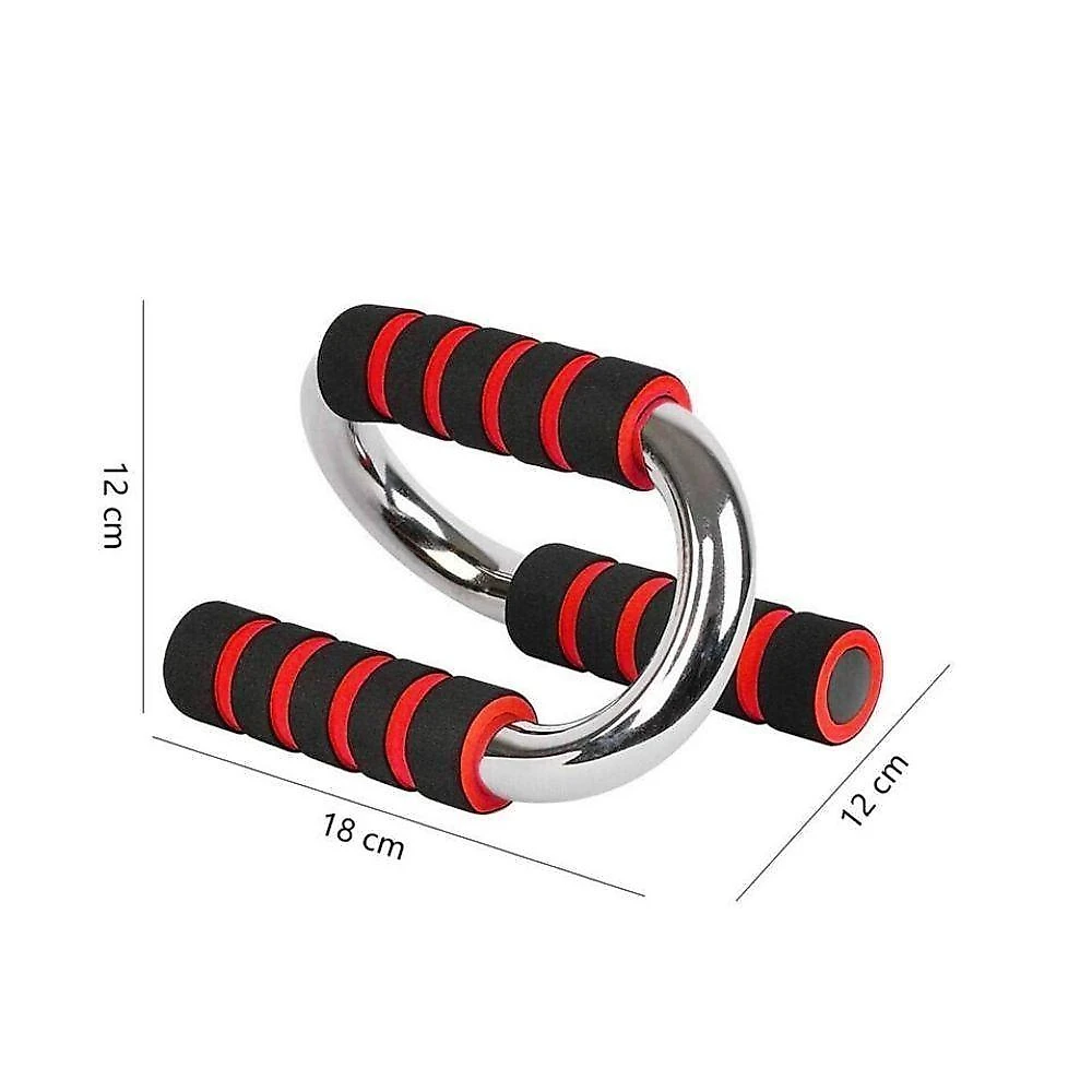 Suporte Para Flexao Apoio De Chao Barra Treino Ombro Triceps Peito Abdomen Prancha Academia Em Casa Aparelho Push Up Fit