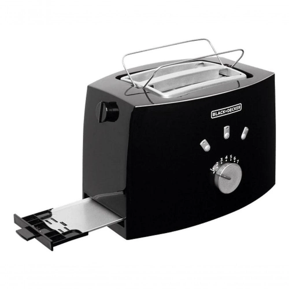 Torradeira TO810 7 Níveis de Tostagem Descongelar e Aquecer Preto Black + Decker 800W 220V