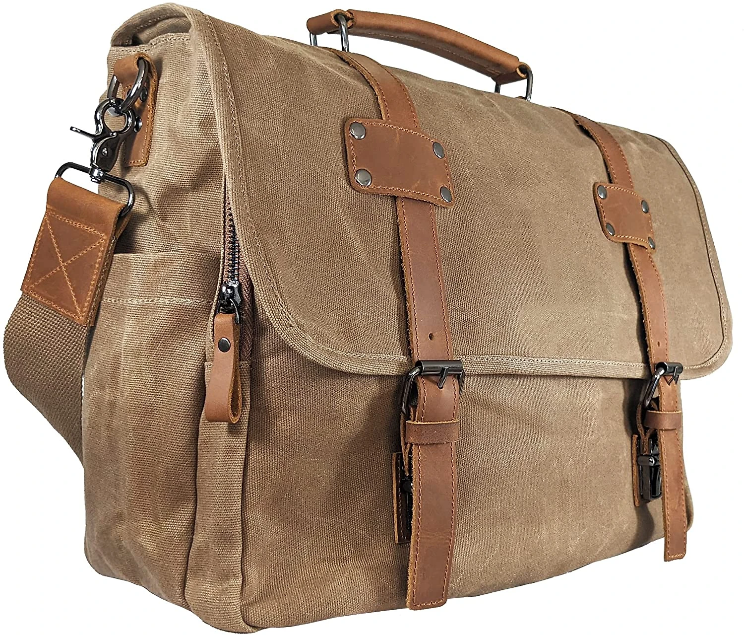 GUYTRENDz BolsaMaleta de Couro Masculina para Laptop 45 cm