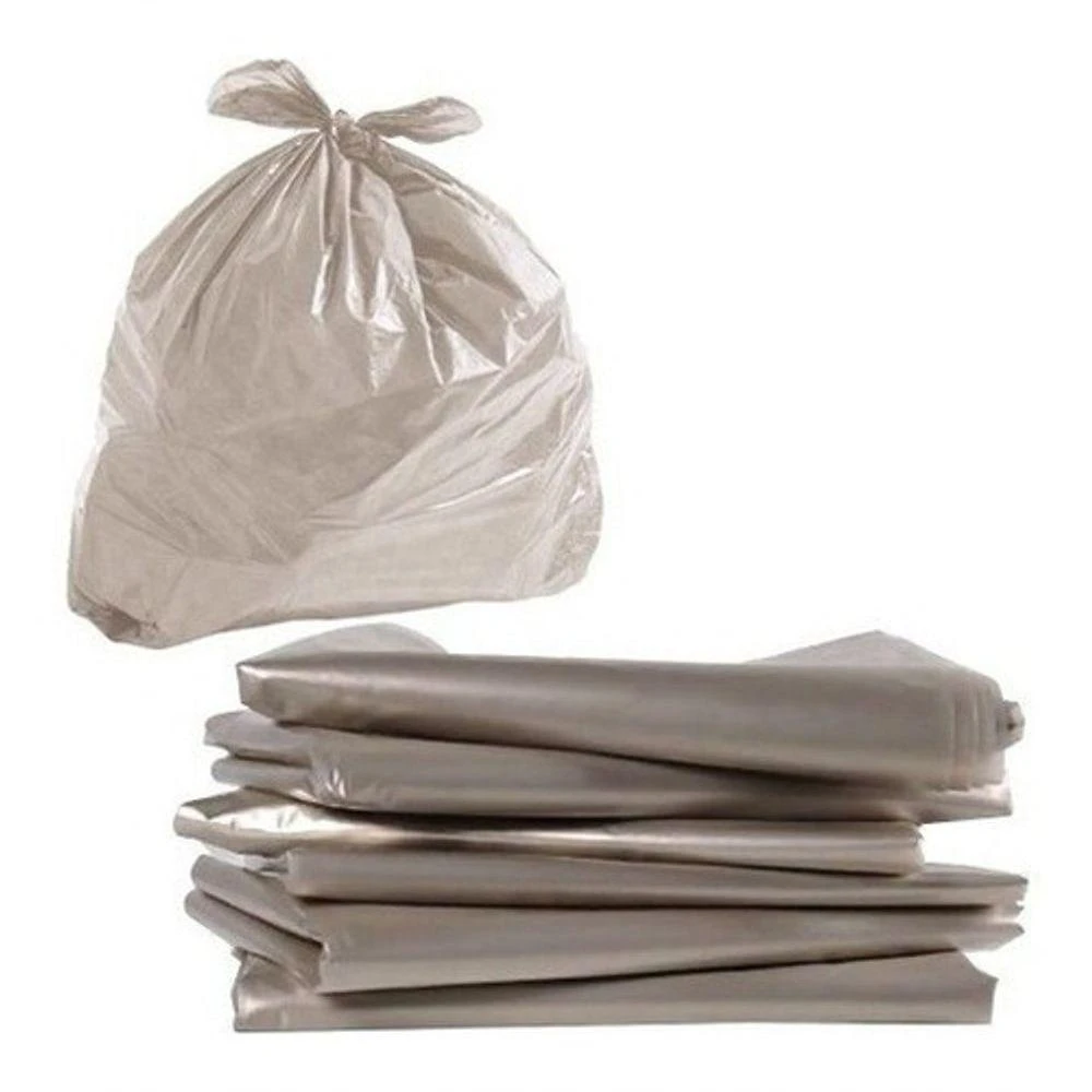 Saco para Lixo 100 Litros Transparente Boca Larga Reforçado 100 Unidades Transparente-canela