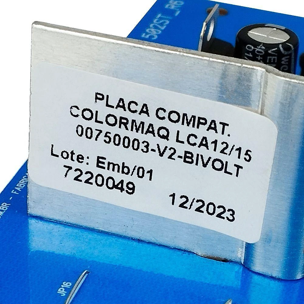 Placa Controle Lavadora Colormaq Lca12 Lca15 00750003-v2 único