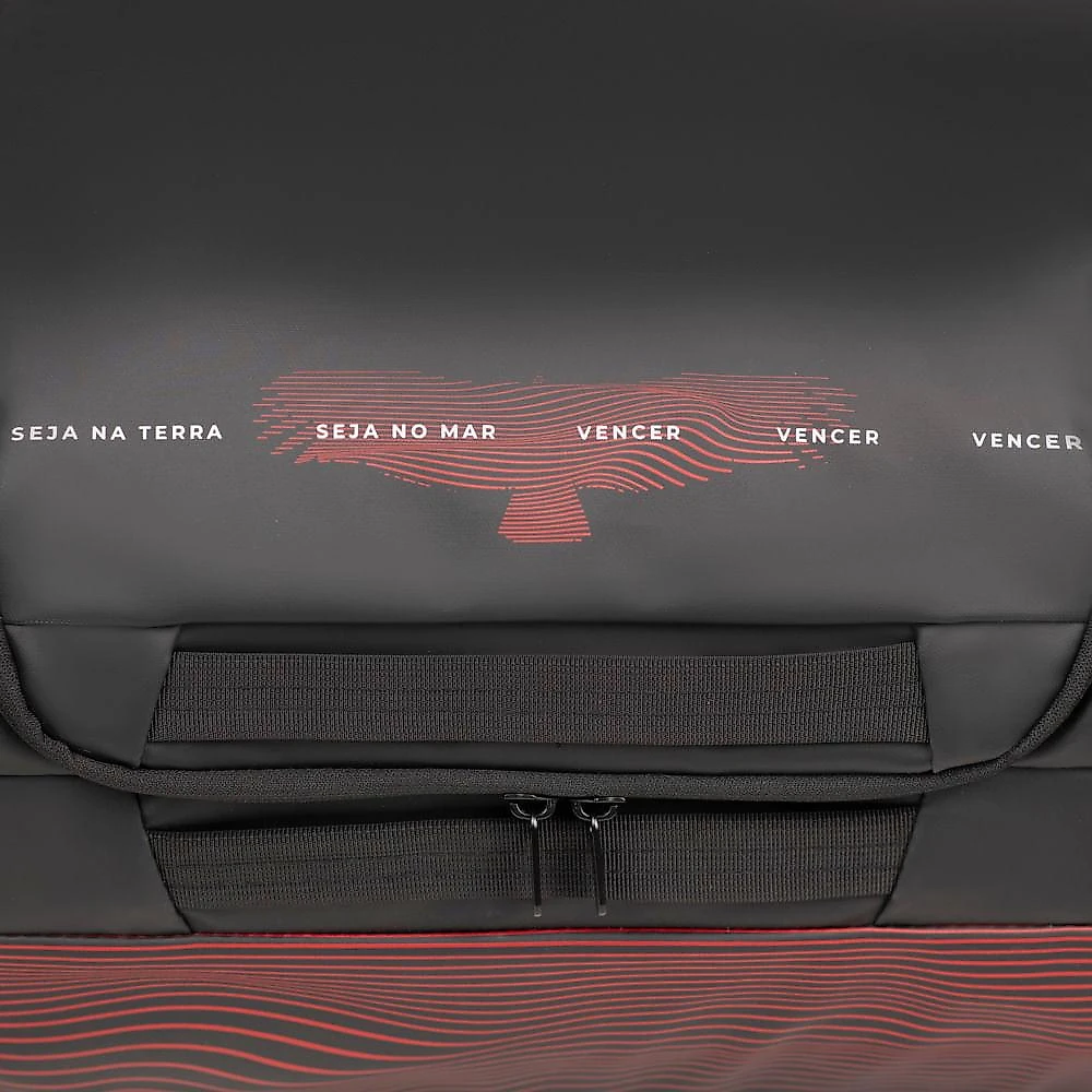 Bolsa de Viagem Masculina Flamengo Oficial Grande Travel Preta Preto