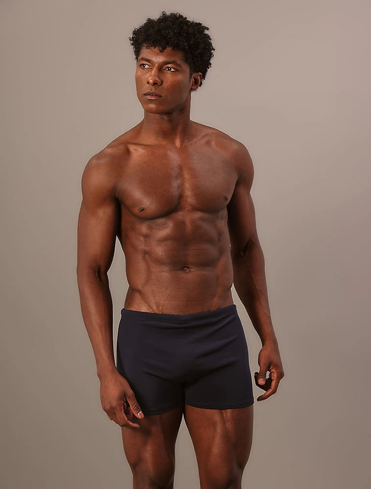 Sunga Boxer Logo Lateral Calvin Klein Swimwear - Marinho