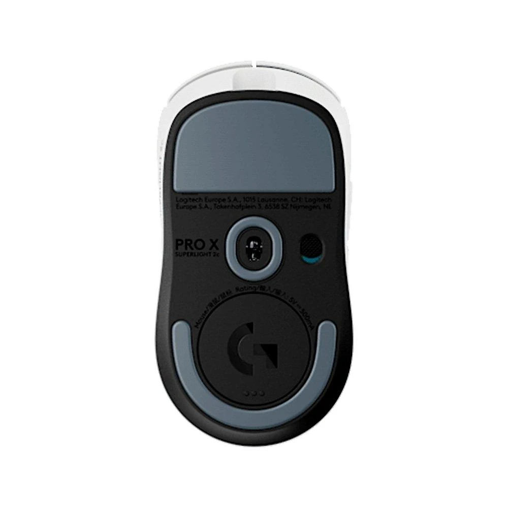 Mouse Gamer Sem Fio Logitech G PRO X SUPERLIGHT 2c, 5 botões, sensor 44K DPI, Atualização de até 8 kHz, PC e Mac, Branco - 910-007537