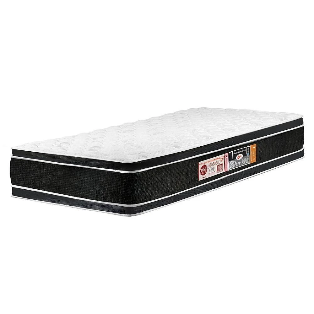 Colchão Solteiro Double Face Black & White Air D33 88x188x27cm - Castor