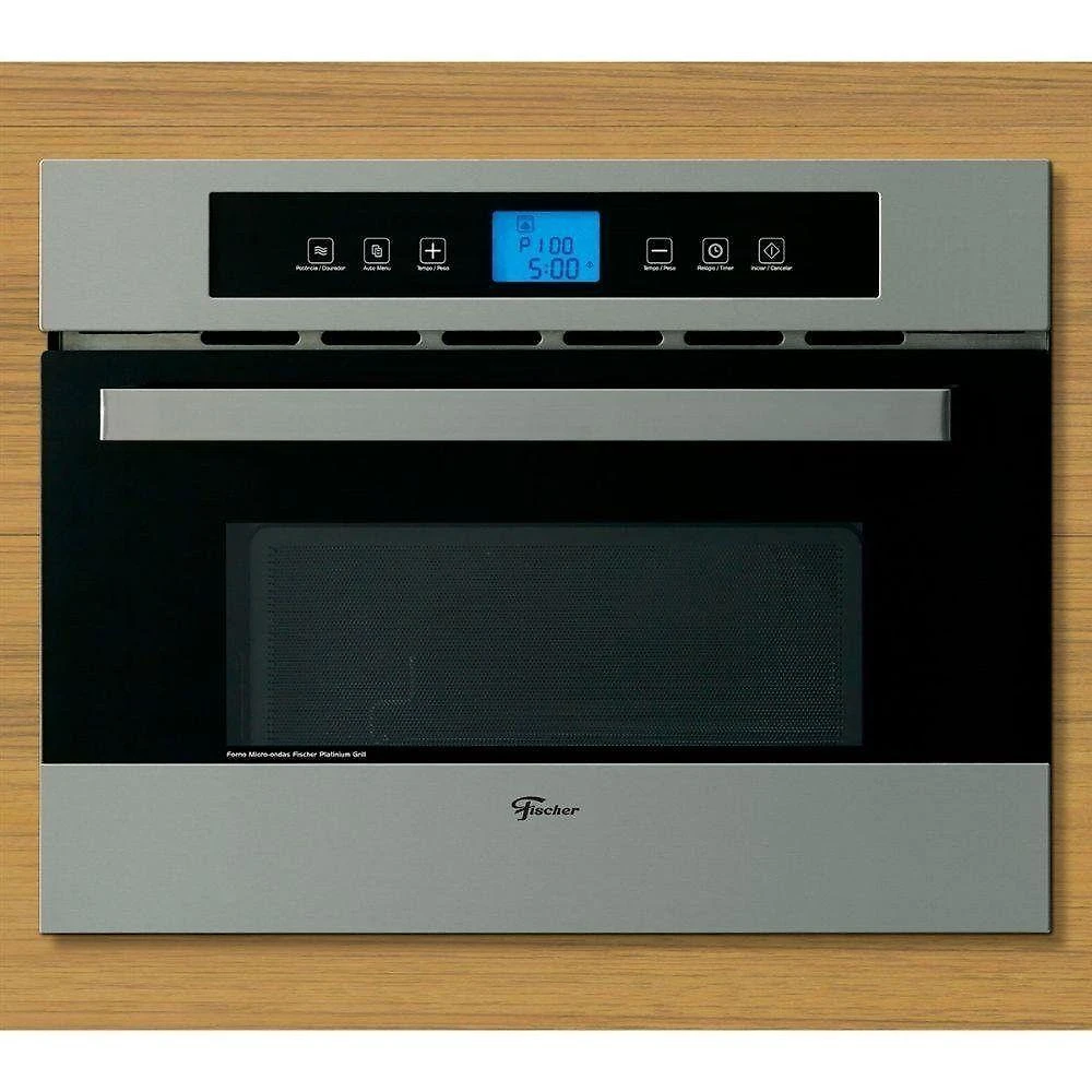 Micro-ondas De Embutir Platinium Grill Fischer Inox 220V