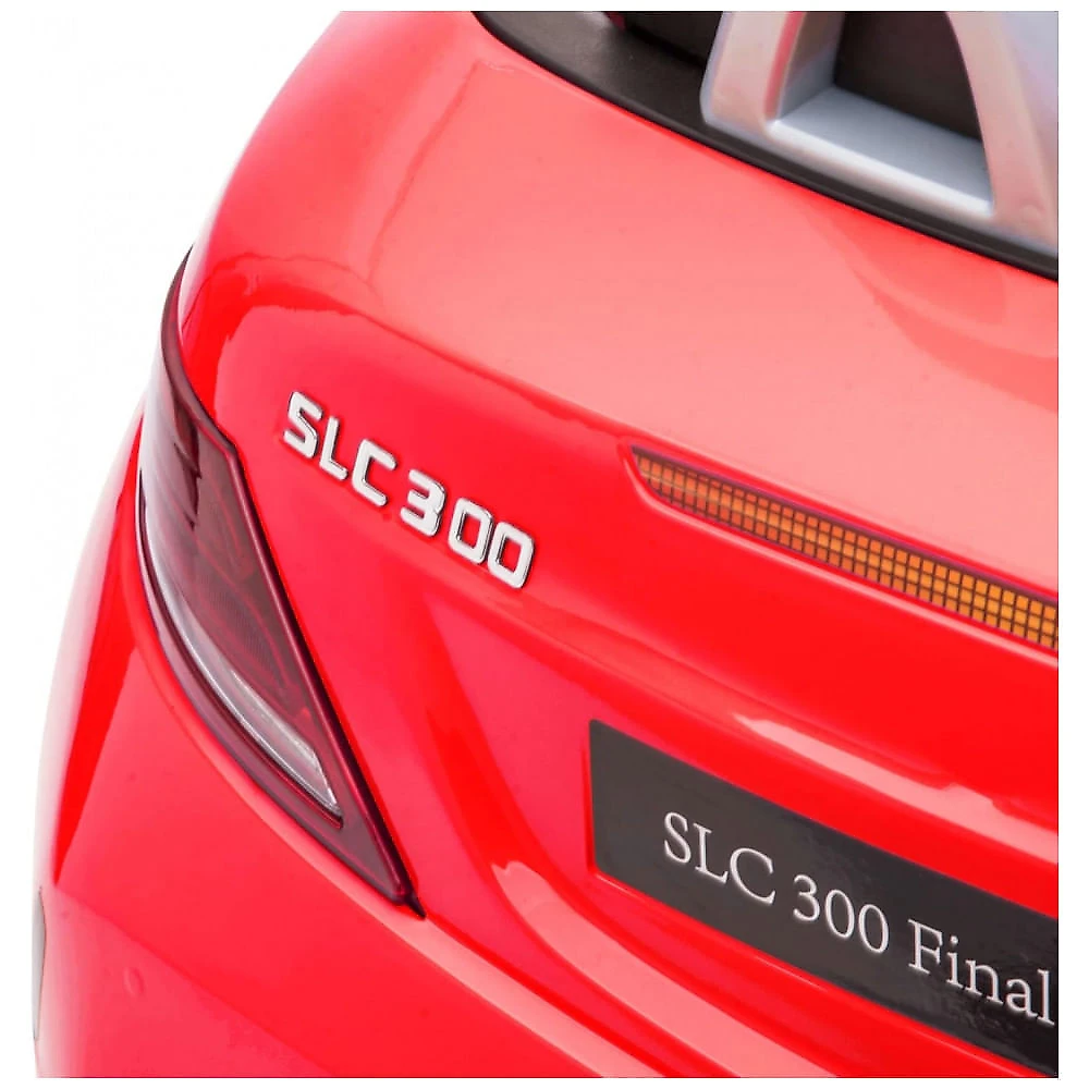 Carro Elétrico Infantil Licenciado Aosom Mercedes SLC 300 12V Vermelho com Controle Remoto, Música, Luzes LED e Suspensão - Para Crianças de 3 a 6