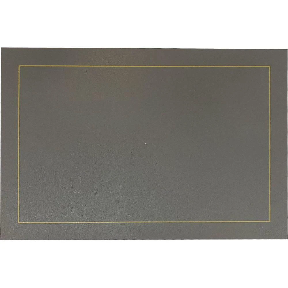 Jogo 12 Americano Classic Pu 45x30cm Chumbo