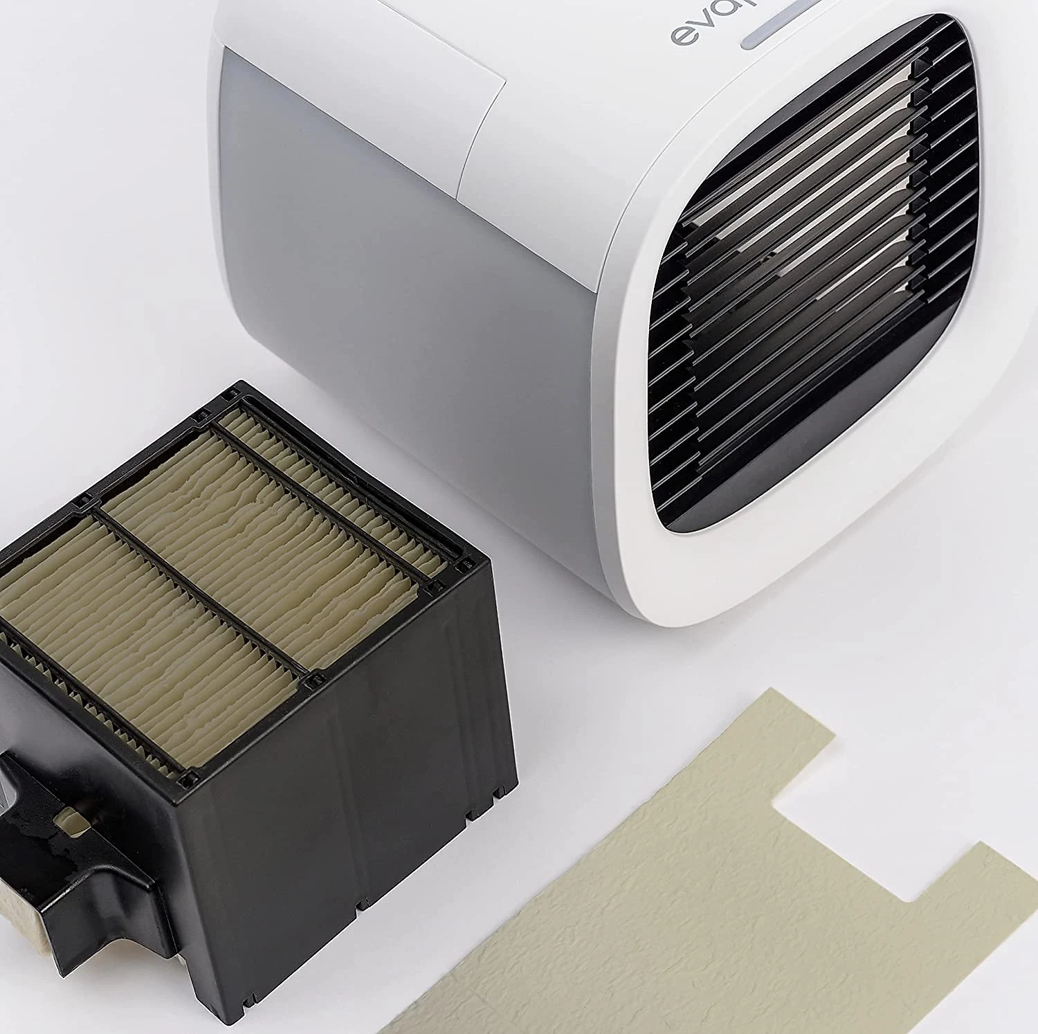 Evapolar evaCHILL Portable Conditioner Small Personal Evaporative Air Cooler and Humidifier Fan Mini AC medium Opaque White