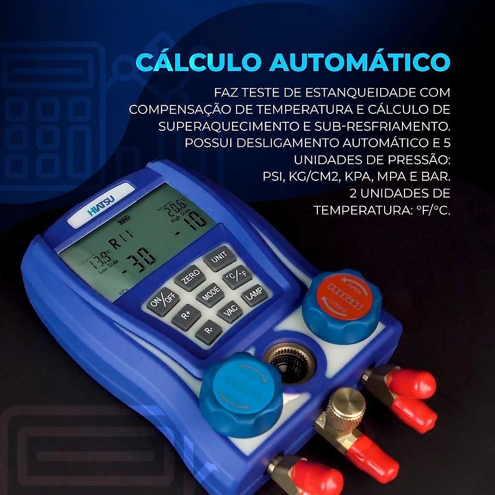 Manifold Digital Profissional 2 Vias Hiatsu Wk-6889-l