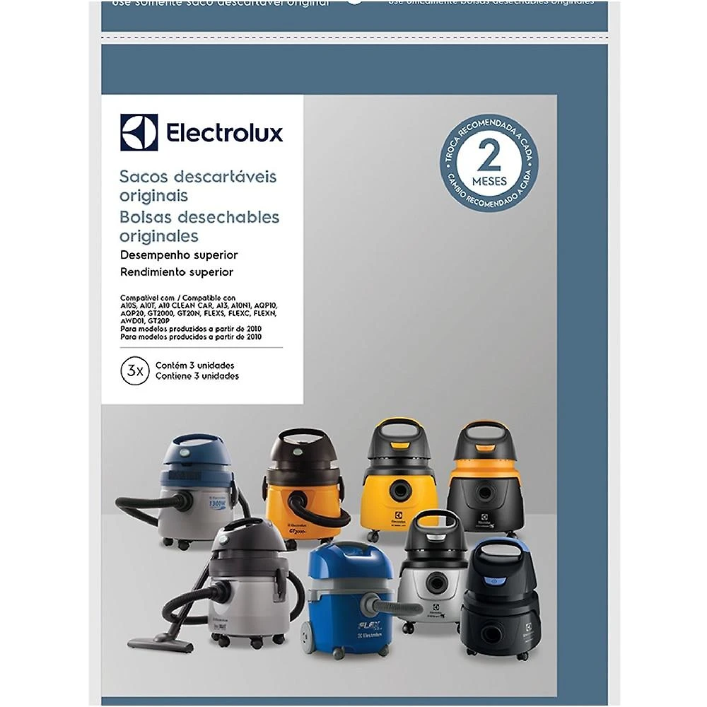 Saco para Aspirador de Pó Electrolux Acqua Power, CSE10 - 3 Unidades