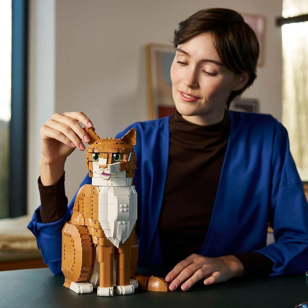 Kit de Construção Ideas Gato Laranja 21376 Figura Articulada Lego
