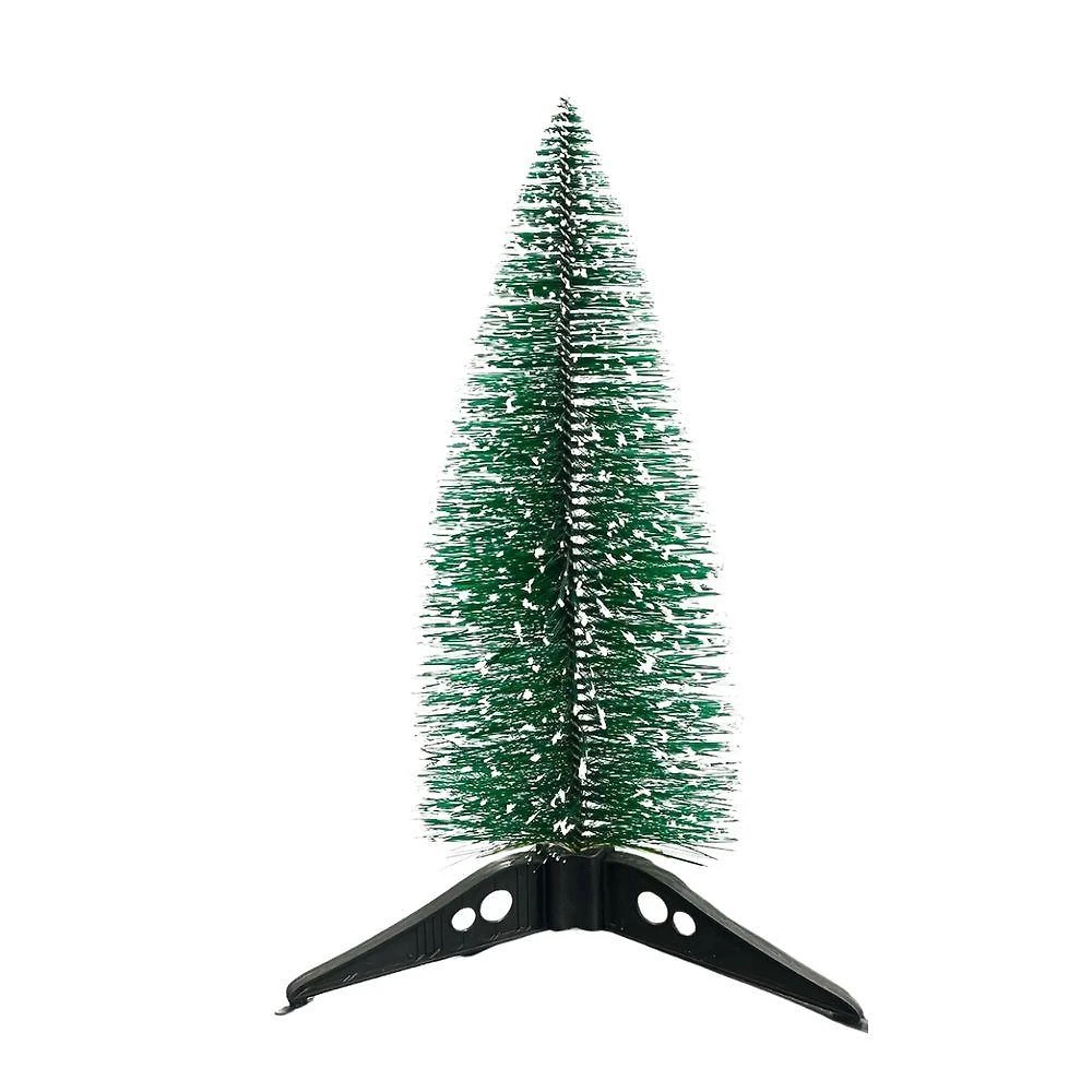 Mini Árvore de Natal de Mesa ZSS-080 Pinheiro Nevada Verde e Branco Altomex