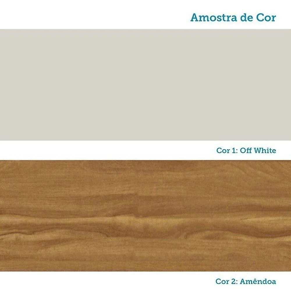 Quarto de Bebê com Berço Minicama Guarda-roupa e Cômoda 100% Mdf Maya Clássico Espresso Móveis Off White/Amêndoa
