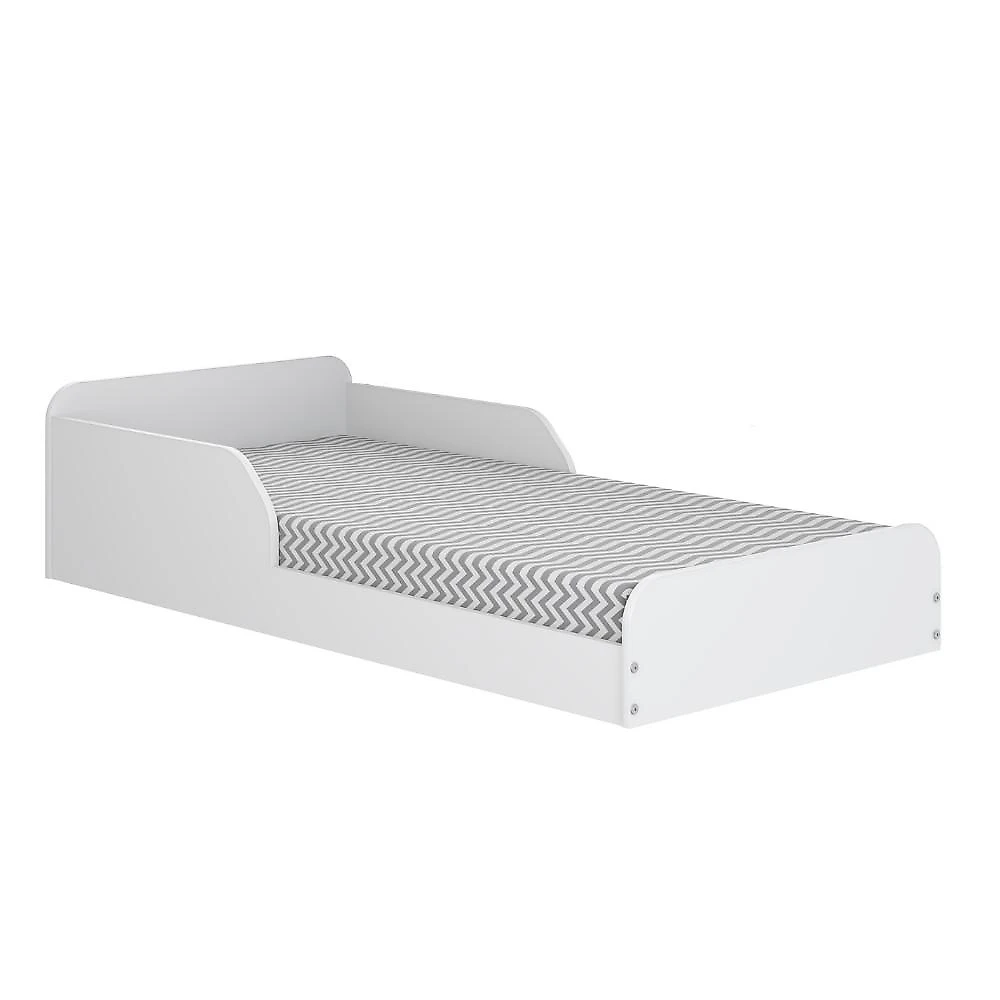 Cama Infantil Solteiro Montessori Cama Infantil Montessoriana Movelbras Branco