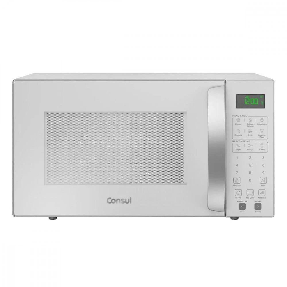 Micro-ondas Bancada Consul CMS46ABBNA 32L 900W Descongelar e Tira Odor Branco 220V