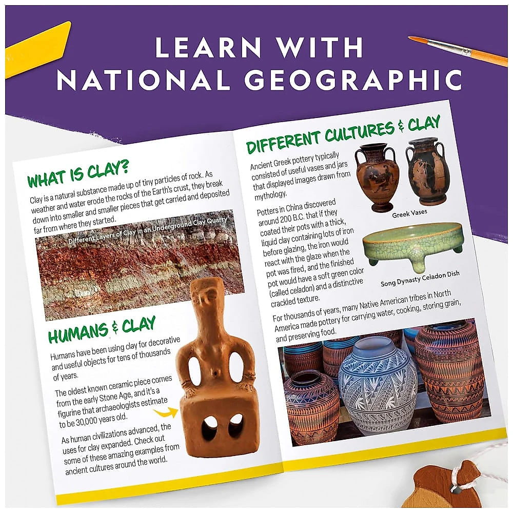 Mega Kit Artes & Artesanato – Brinquedo Educativo STEM, 3‑em‑1 Criatividade para Crianças, Presente Criativo, National Geographic