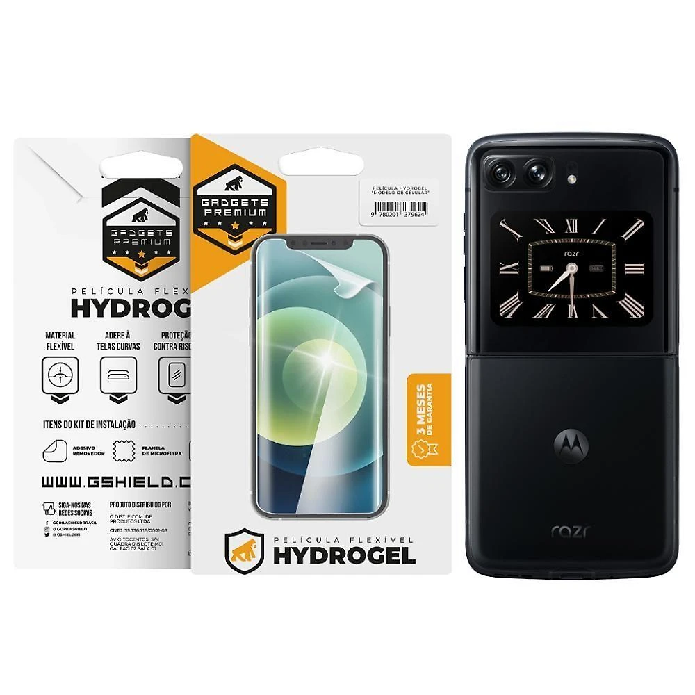 Película Para Motorola Razr 2022 - Traseira Hydrogel Hd- Gshield