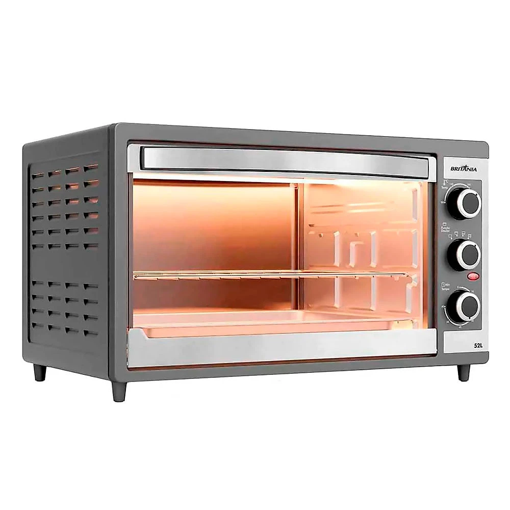 Forno Elétrico Britânia BFE55P  Dupla resistência 52L Preto - 127V