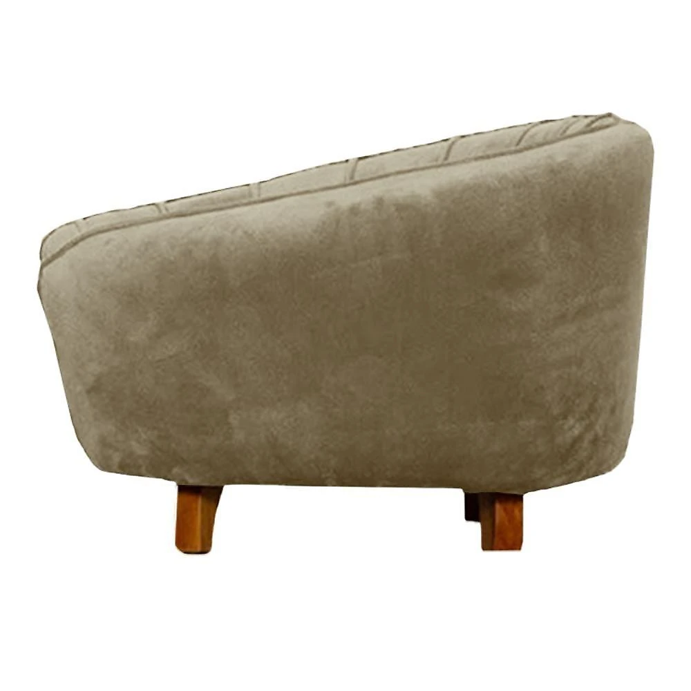 Poltrona Cama Caminha Pet Baby Laddi Veludo Capuccino Dvinn Capuccino