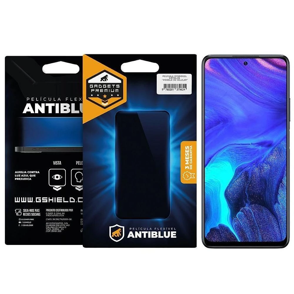 Película Gshield para Infinix Note 10 Pro Antiblue Que Bloqueia 99% da Luz Azul Transparente 1