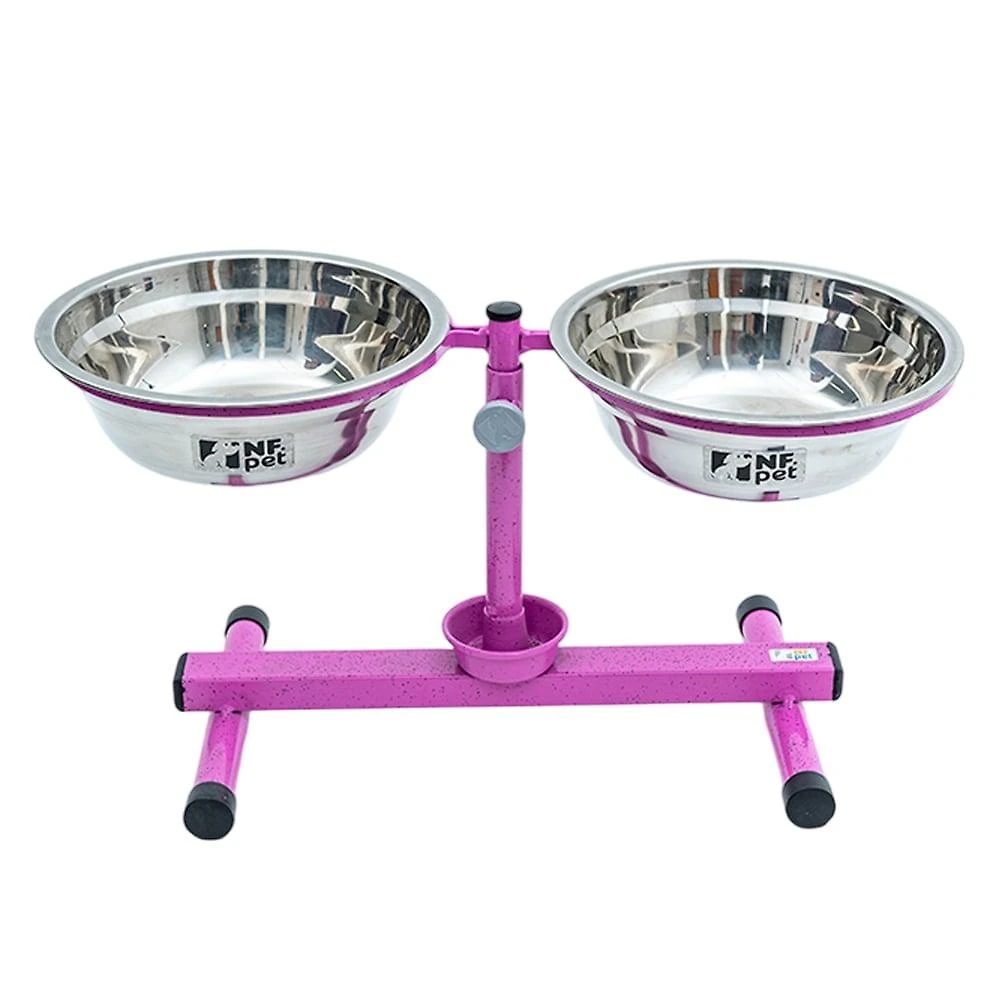 Comedouro Premium Antiformiga Inox Rosa - 1,8 Litros