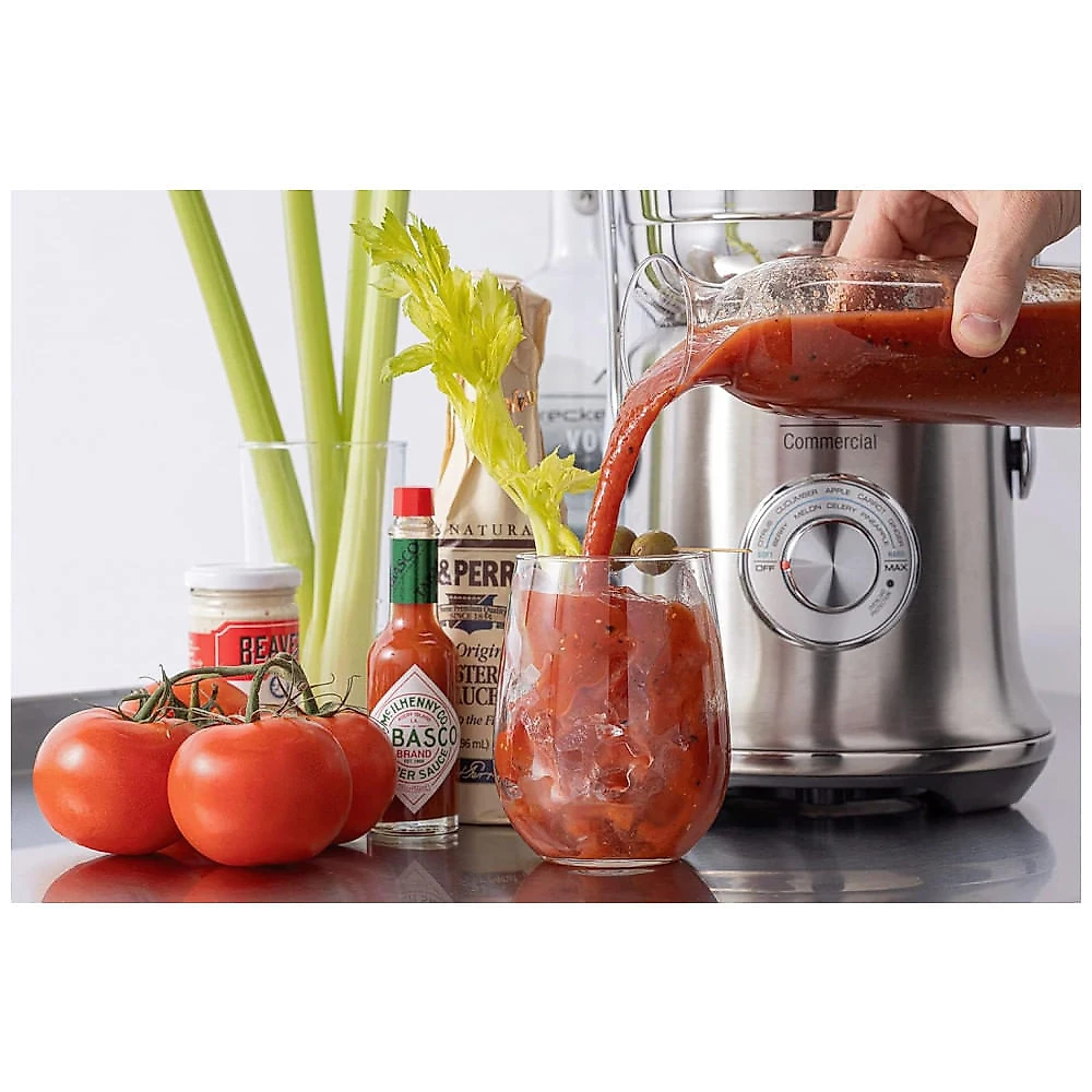 Centrífuga de Frutas 2L em Aço Inoxidável Escovado com Tecnologia Cold Spin, Controle de Polpa e Lâmina Removível, 110V... 110v