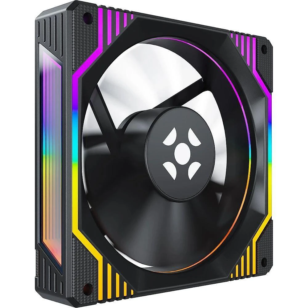Kit Cooler Fan Argb Fortrek Frosty Preto Com Controladora-controle