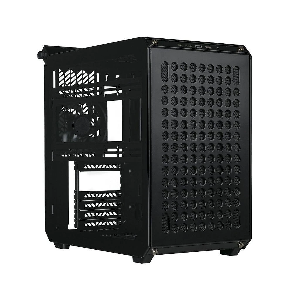 Gabinete Qube 500 Flatpack Modular EATX Aço com Montagem Preto Cooler Master