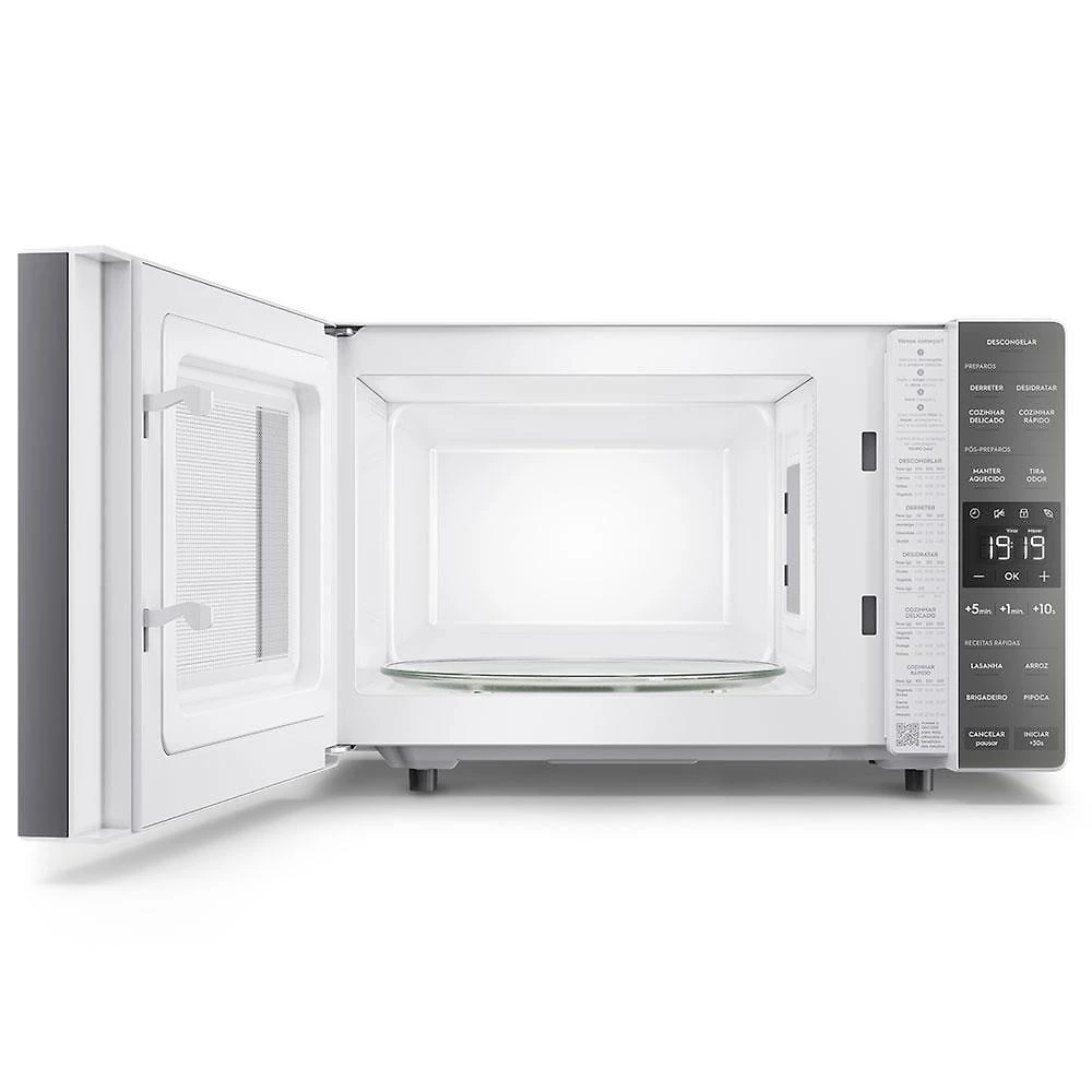 Micro-ondas electrolux efficient me23b função manter aquecido desidratar branco 23l