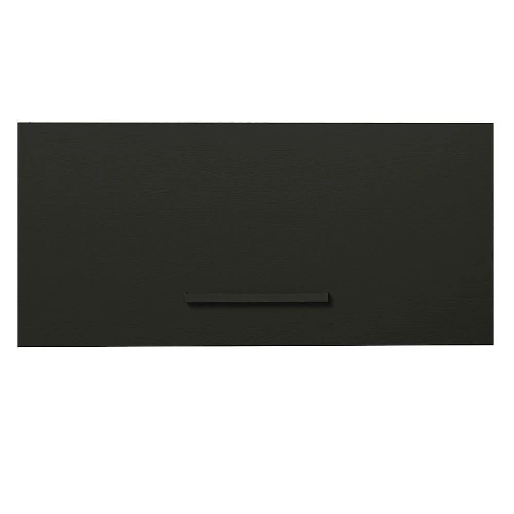 Armário de cozinha aéreo de cozinha 70 cm 1 porta basculante branco/preto agata madesa