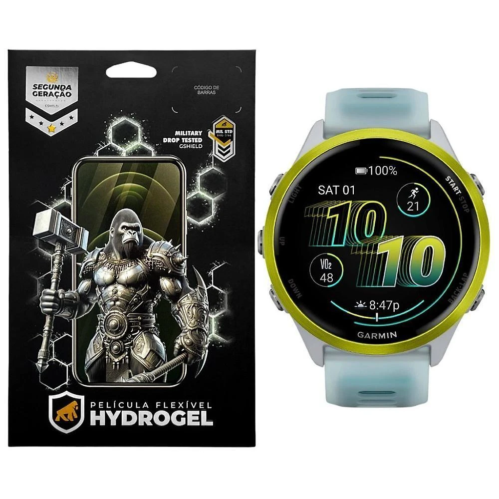 Película para Forerunner 570 42mm Gshield Hydrogel HD com Proteção em Hidro Nano PET + TPU Soft Gel